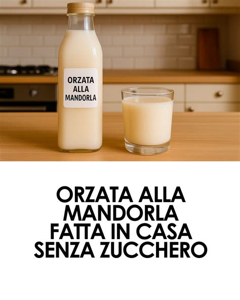 Orzata fatta in casa