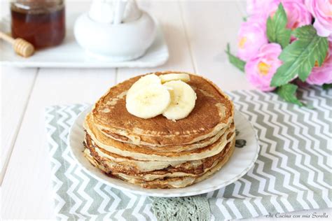 Pancake alla banana senza uova
