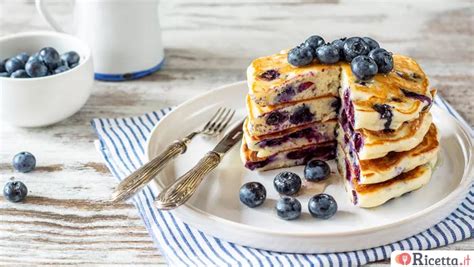 Pancake con mirtilli