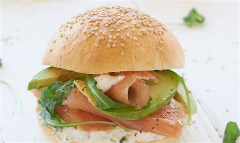 Panino al Salmone, Ricotta e Rucola