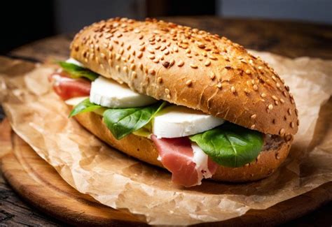 Panino con Prosciutto Crudo e Mozzarella