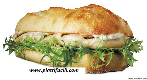 Panino con pollo e verdure