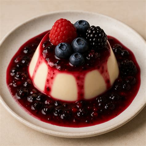 Panna Cotta con Frutti di Bosco