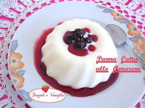 Panna cotta alle amarene