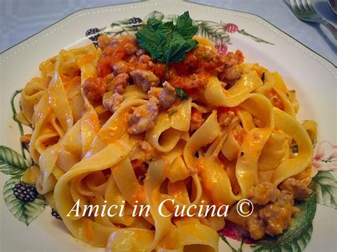 Pappardelle con Zucca e Salsiccia
