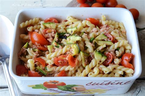 Pasta Fredda con Zucchine, Pomodorini e Tonno