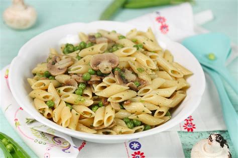 Pasta Funghi e Piselli