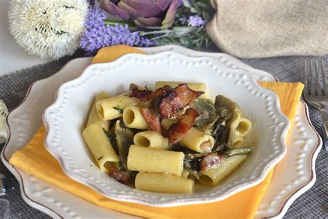 Pasta Guanciale e Carciofi