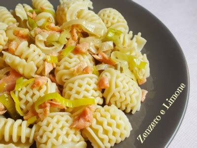Pasta Porri e Salmone