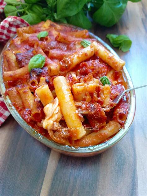 Pasta al Forno Salsiccia e Mozzarella