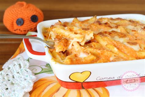 Pasta al Forno con Zucca, Gorgonzola e Besciamella