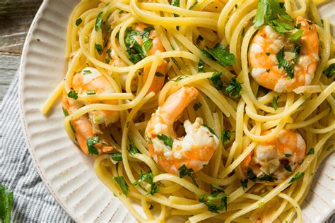 Pasta al Limone con Gamberetti