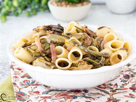 Pasta carciofi e guanciale