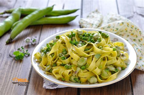 Pasta con Carciofi, Fave e Piselli