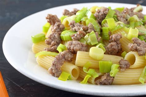 Pasta con Porri e Salsiccia