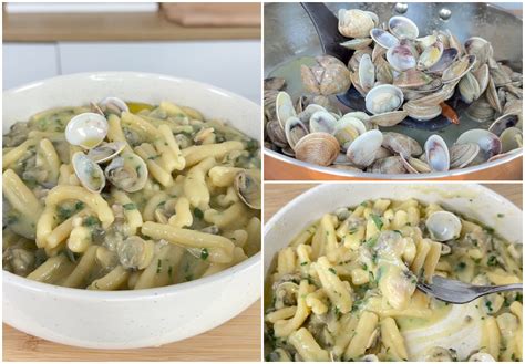 Pasta con crema di patate e vongole