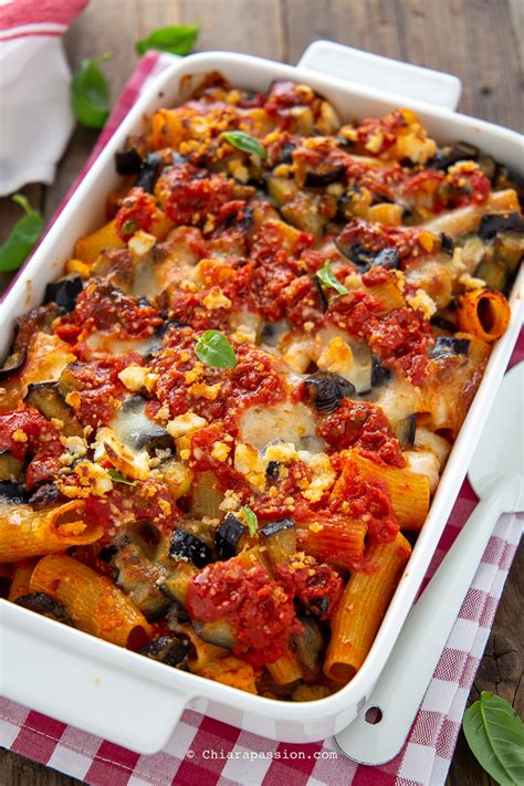 Pasta con melanzane alla siciliana