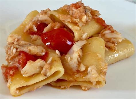 Pasta con merluzzo e pomodorini
