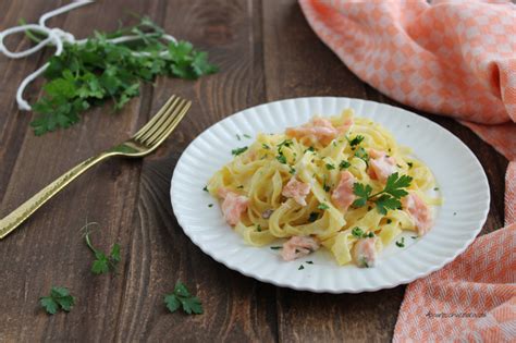 Pasta con salmone e mascarpone