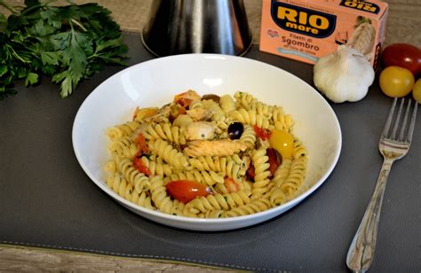 Pasta con sgombro pronta da servire