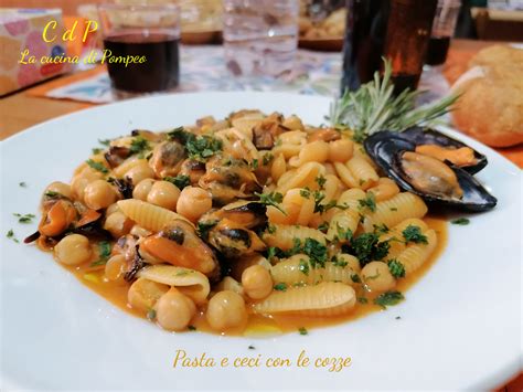 Pasta e ceci con le cozze