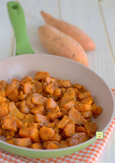 Patate dolci in padella
