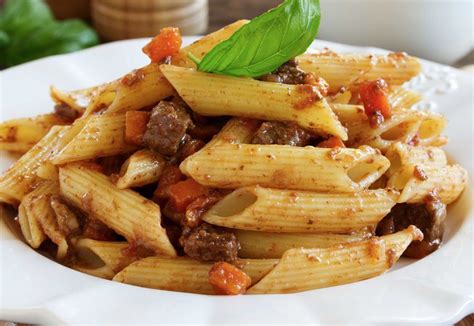 Penne allo spezzatino