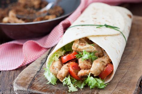Piadina con Pollo e Insalata