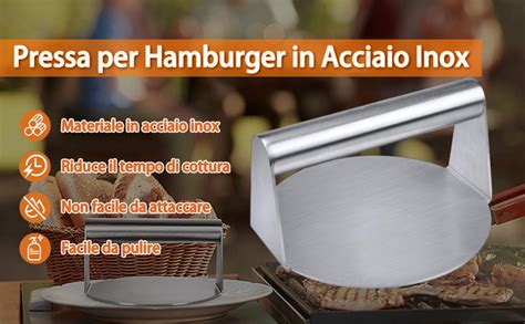 Piastra per hamburger in acciaio inossidabile