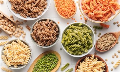 Piatto di pasta di legumi