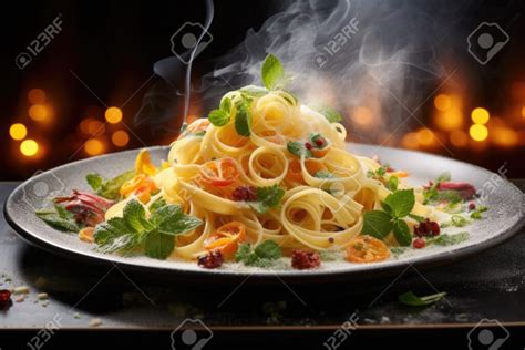 Piatto di pasta fumante