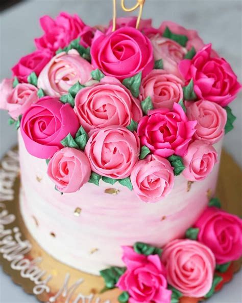 Pink Rose Cake