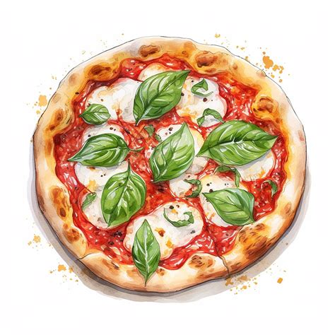 Pizza Margherita Disegno