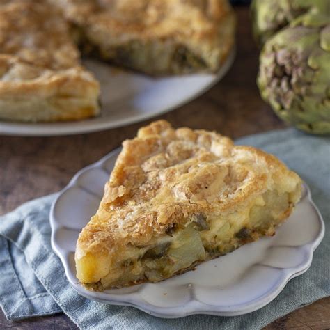 Pizza Rustica Ripiena di Carciofi e Patate