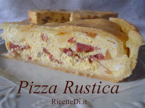 Pizza Rustica con Ricotta e Salumi