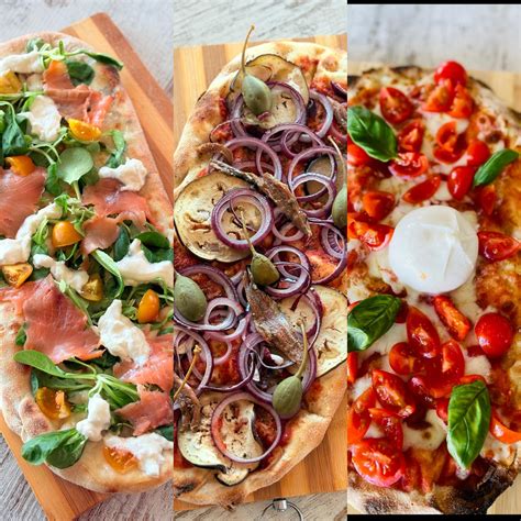 Pizza con diversi tipi di impasto