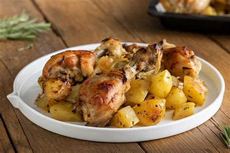 Pollo al forno con patate