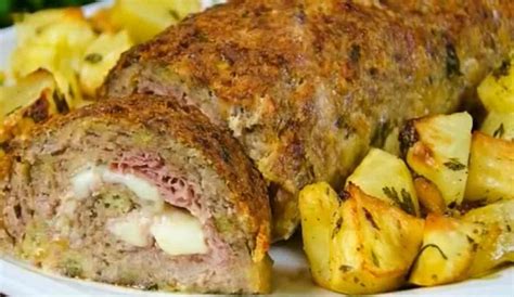 Polpettone al forno con patate