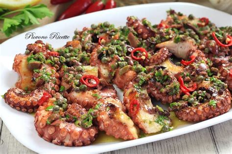 Polpo alla griglia con salsa verde