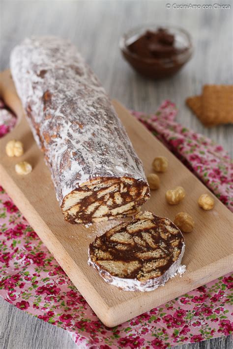 Preparazione Salame alla Nutella