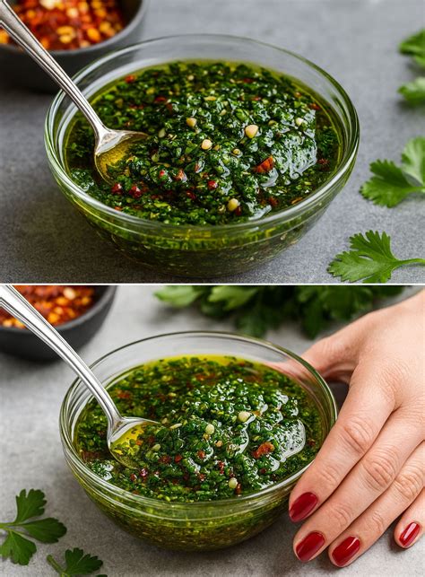 Preparazione Salsa Chimichurri