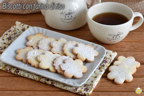 Preparazione biscotti con farina di riso