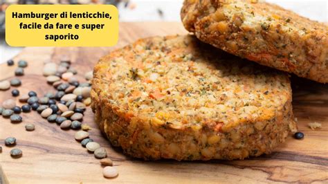Preparazione degli hamburger di lenticchie
