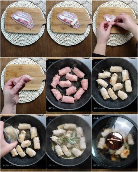 Preparazione degli involtini