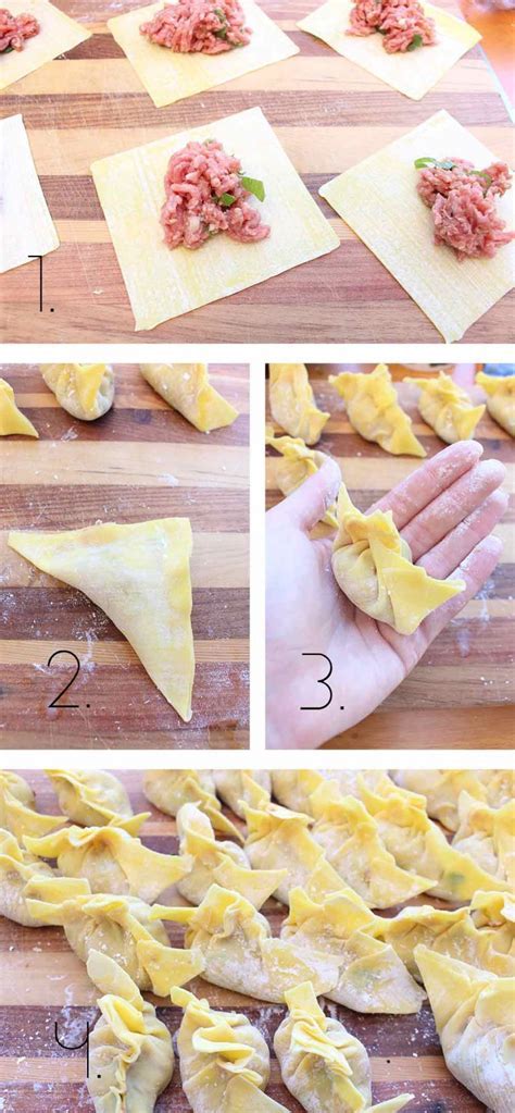 Preparazione dei Wonton