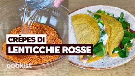 Preparazione delle Crêpes di Lenticchie Rosse