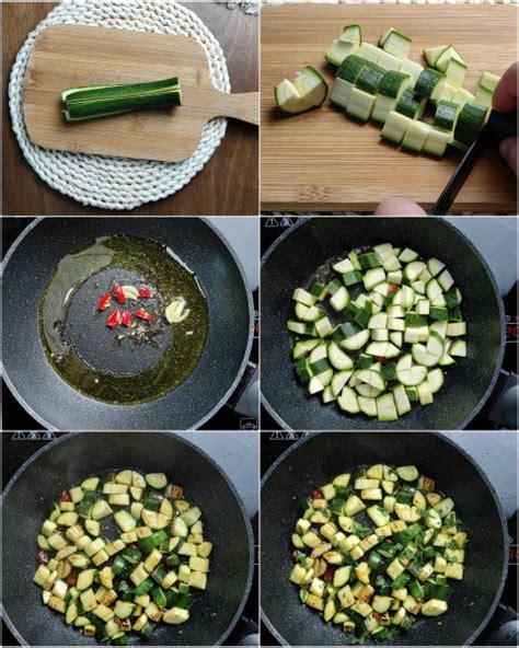 Preparazione delle zucchine