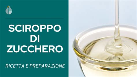 Preparazione dello sciroppo di zucchero