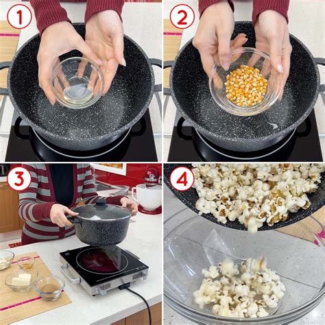 Preparazione popcorn