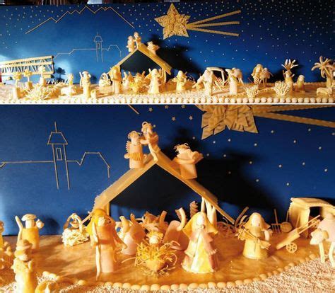 Presepe con pasta modellata